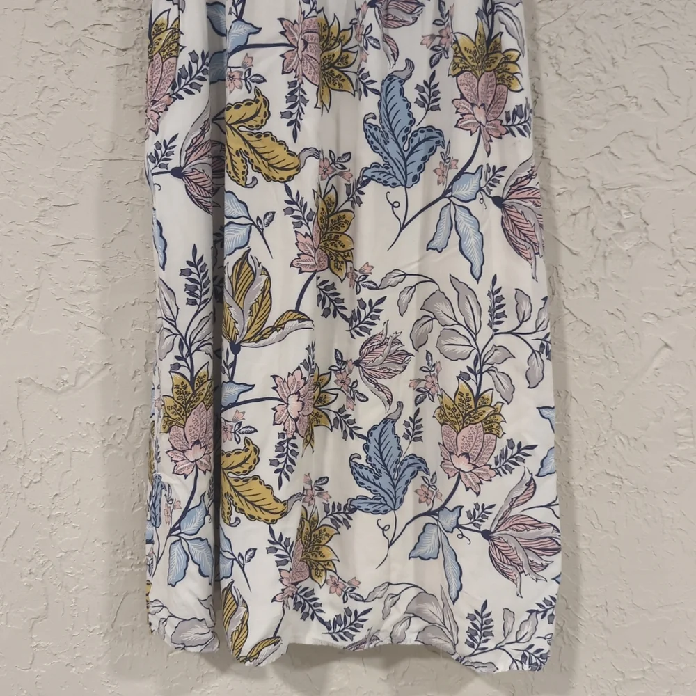 Rachel Zoe White Floral Sleeveless Dress Knee Length Women's 4 Easter Spring - Picture 10 of 16